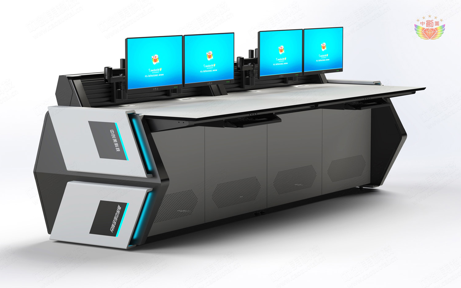 指揮中心控制臺(tái)圖片