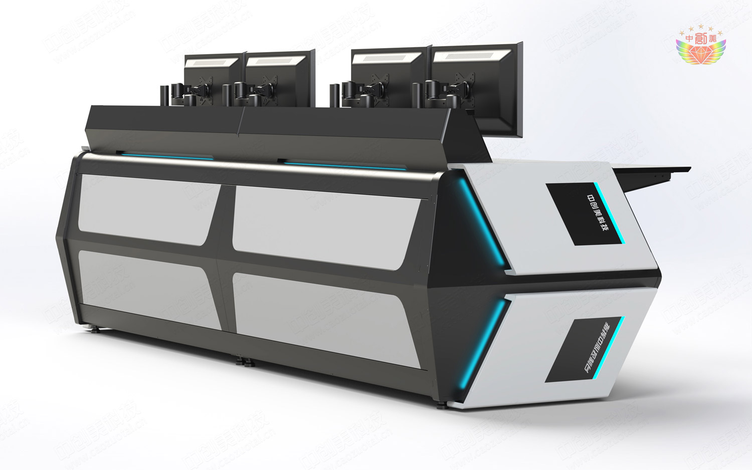 指揮中心控制臺(tái)效果圖