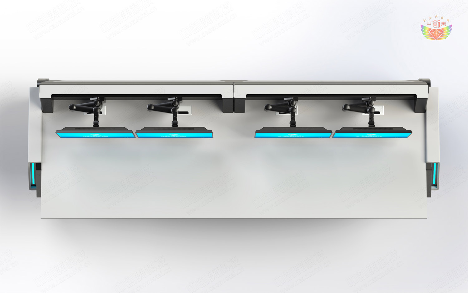 指揮中心控制臺(tái)造型圖